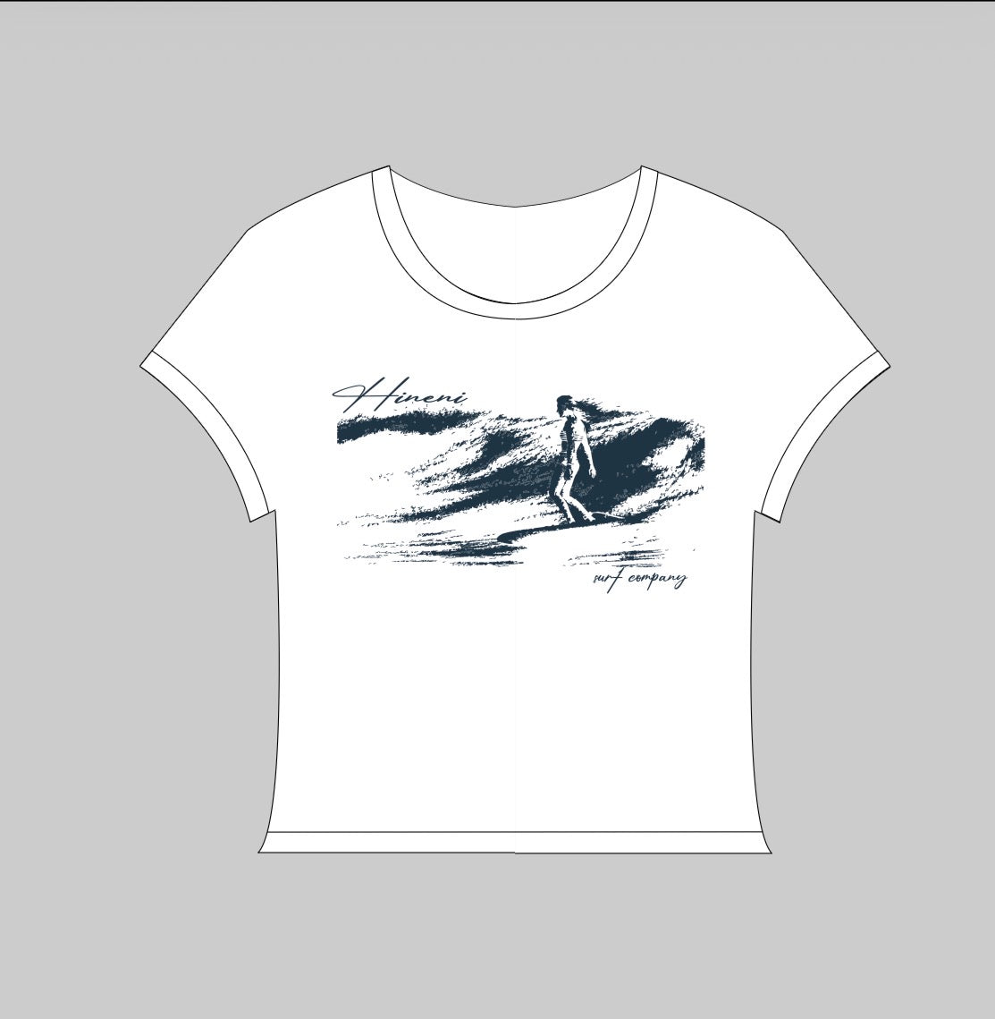 Saltwater Baby Tee (White)
