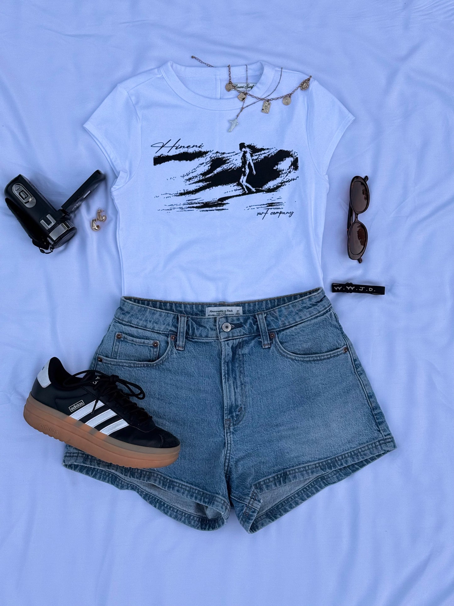 Saltwater Baby Tee (White)
