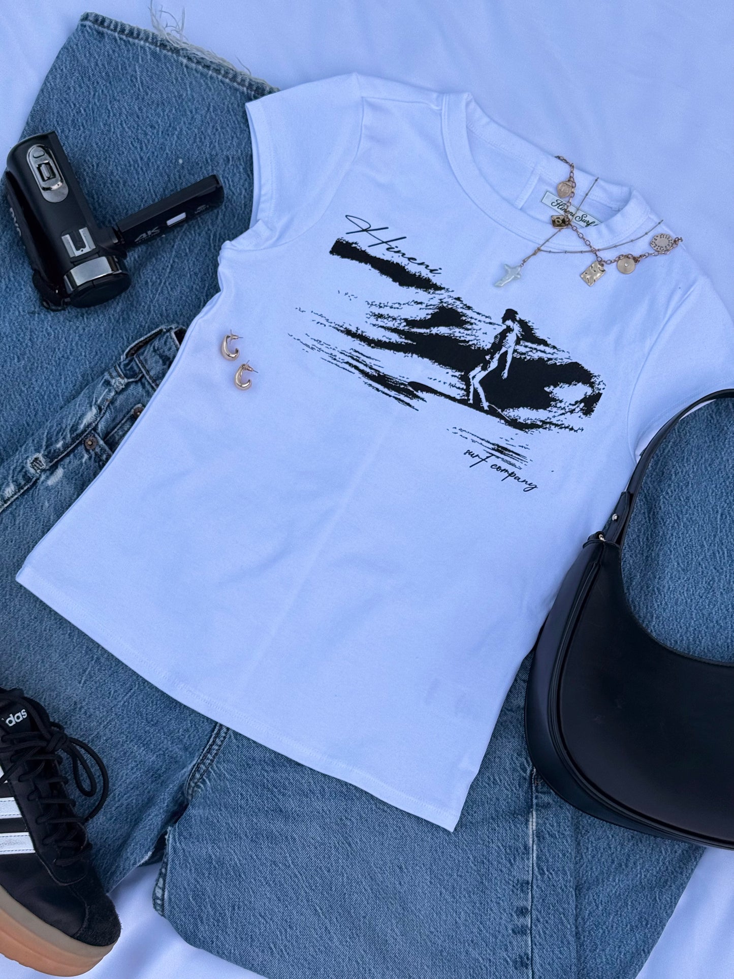 Saltwater Baby Tee (White)