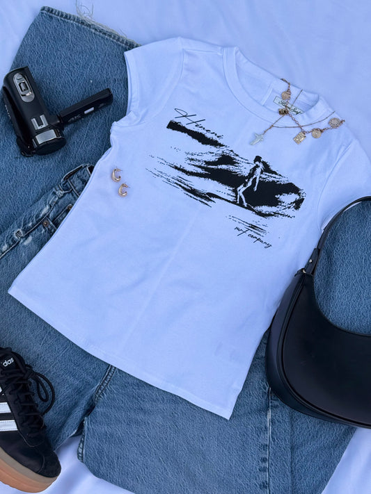Saltwater Baby Tee (White)